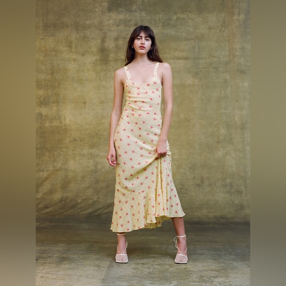 Realisation Par Dresses & Skirts - Realisation Par The Allegra Silk Maxi Dress in Verona Size XS